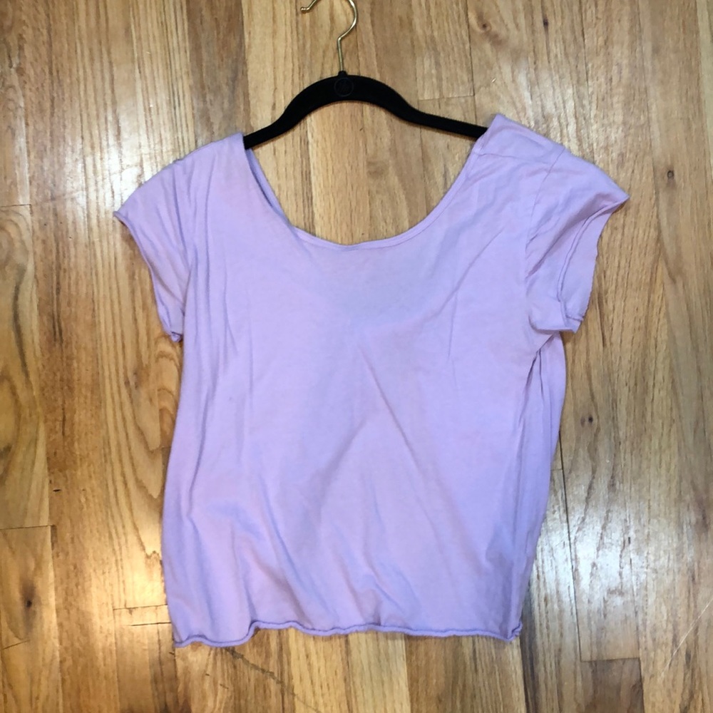 Super cute periwinkle top with tie back